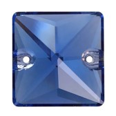 Varrható kristály, négyzet alakú, méret: 16 mm - SAPPHIRE  (206)